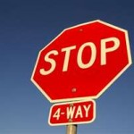 four-way stop sign
